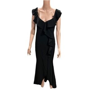 Betsy Adams dress gown women's 10 black A22447 Sleeveless